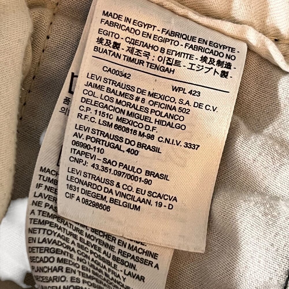Levis Mens Camo Cargo Pants Relaxed Fit Cotton Blend Durable Casual Wear 32x30 - Picture 11 of 15
